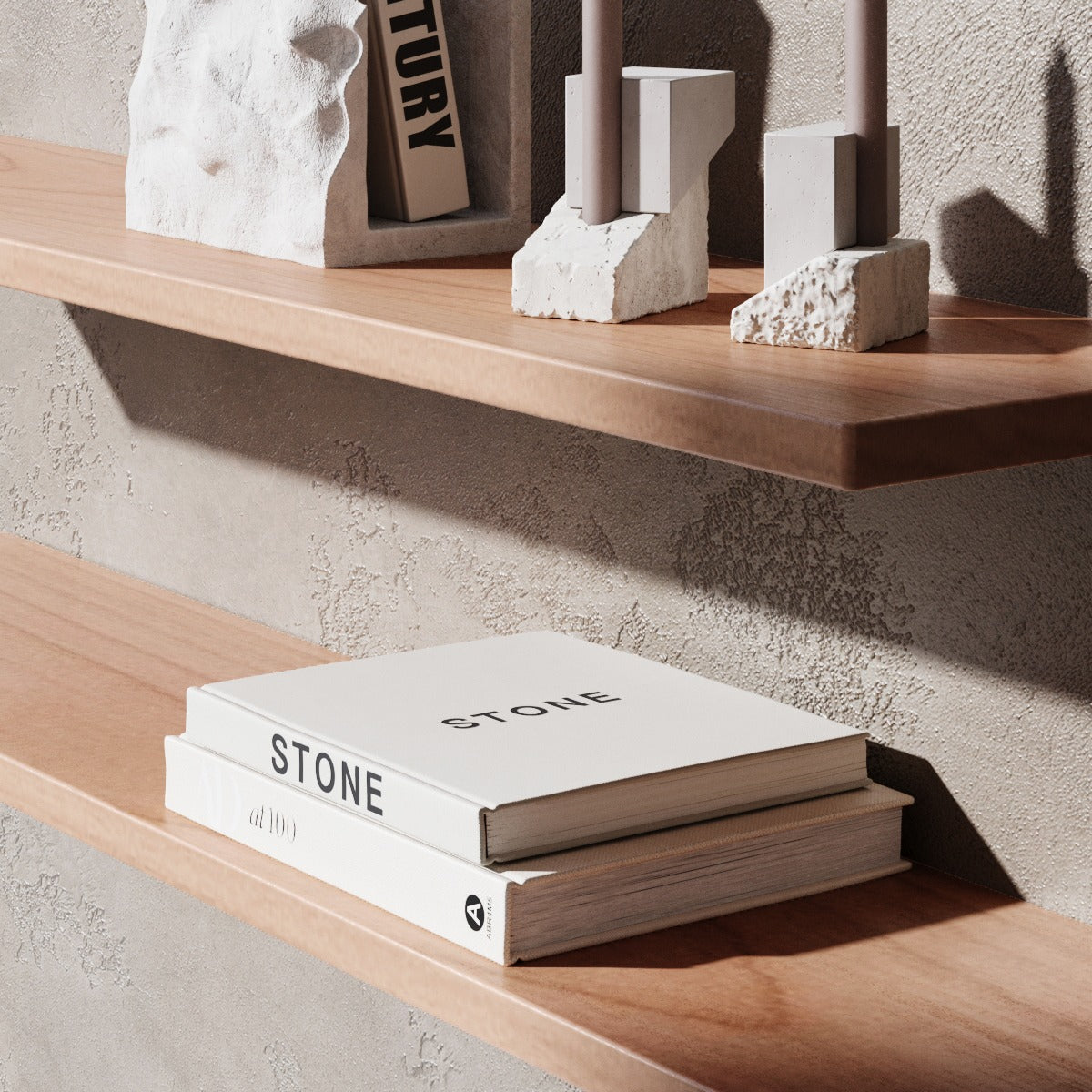 Prateleira Flutuante Premium em Faia Vaporizado – sem luz