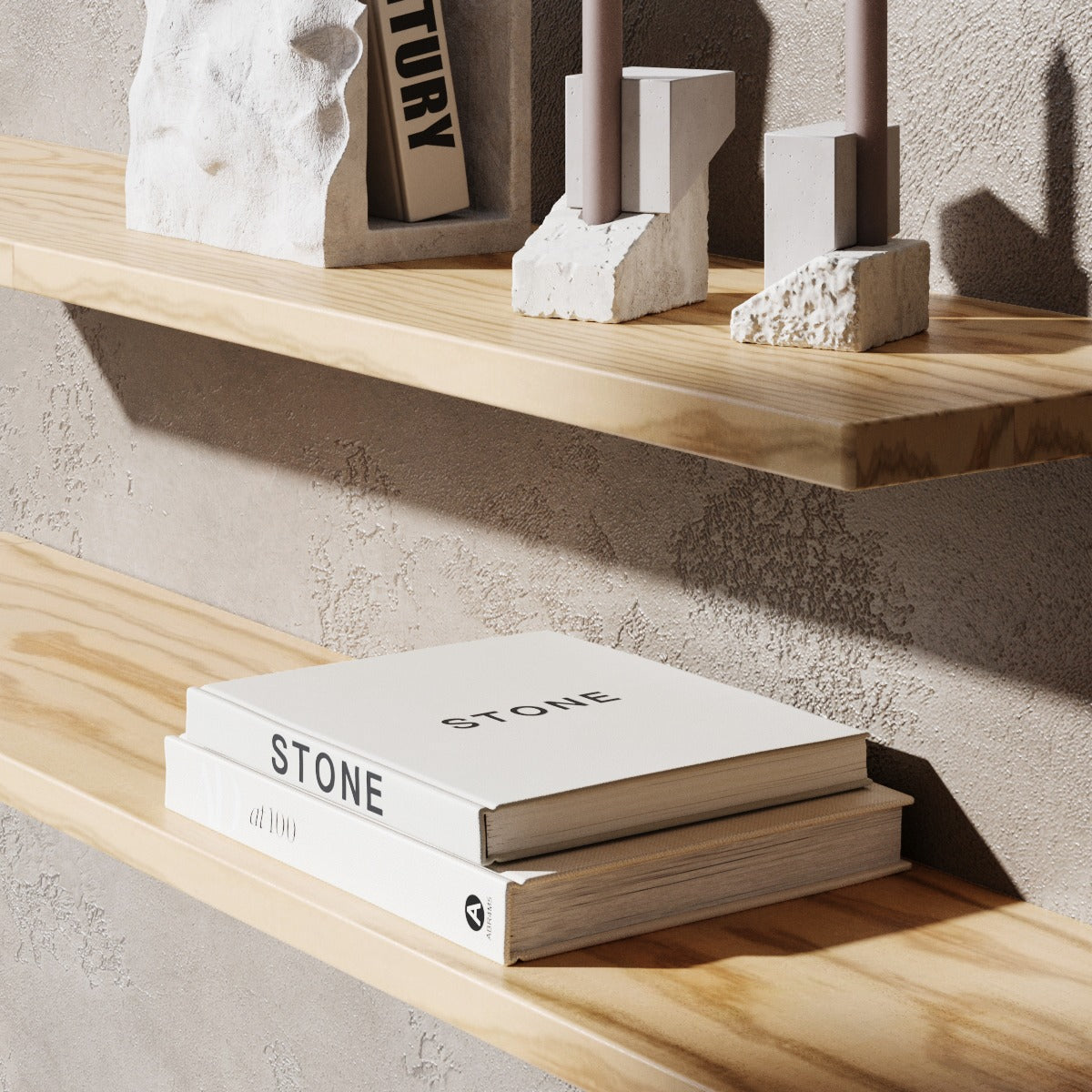 Prateleira Flutuante Premium em Pinho Americano – sem luz