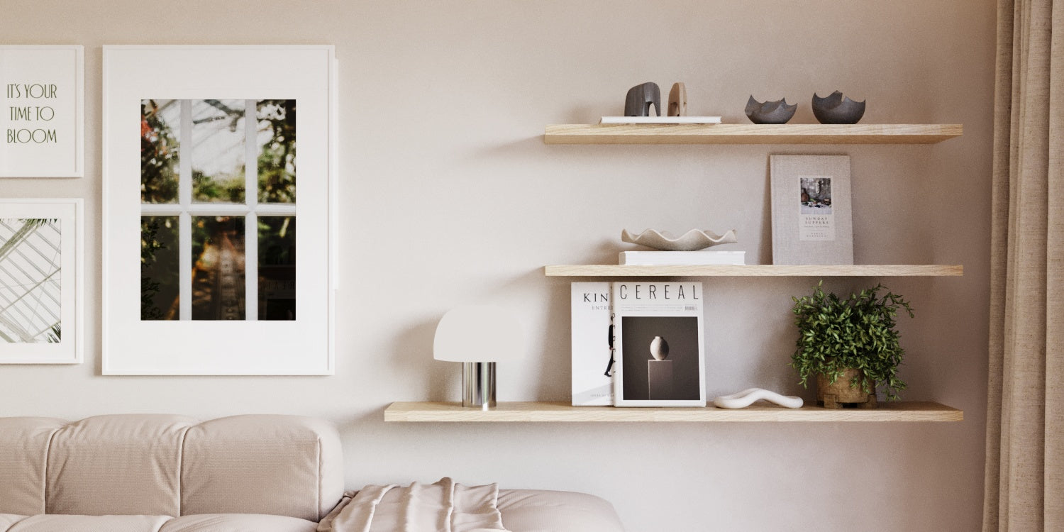 Prateleira Flutuante Premium em Freixo